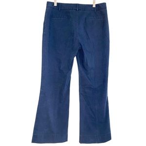 Women’s EKollins Cotton Blend Navy Blue Pants Size 46 Made in Italy